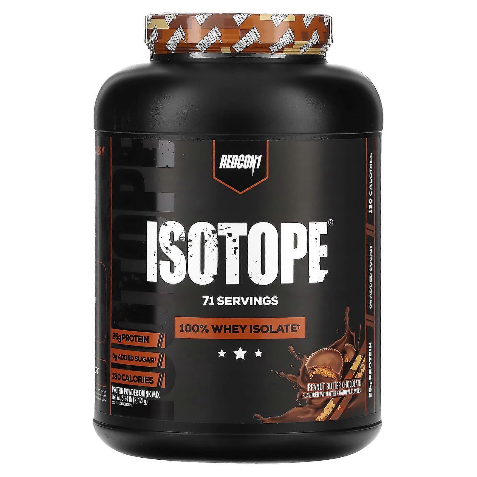 Isotope, 100% Whey Isolate, Peanut Butter Chocolate, 5.34 lb (2,421 g)