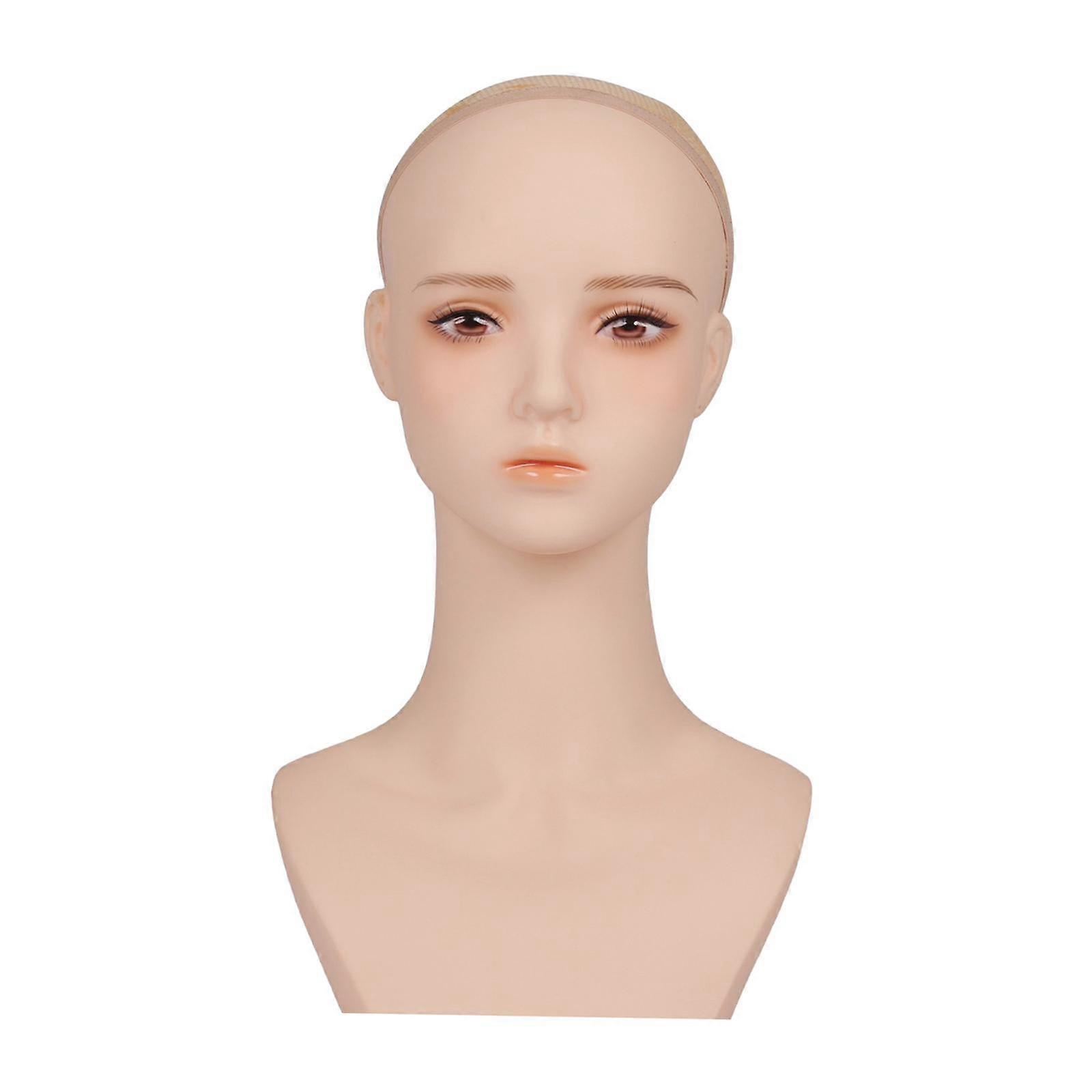 Manikin Wig Display Stand Cosmetology for Glasses Wig Making and Display Cap style A