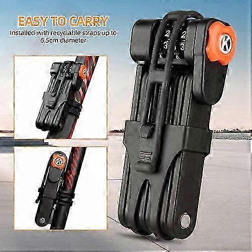 25-26 XXL folding lock bicycle lock combination lock with holder security level 15