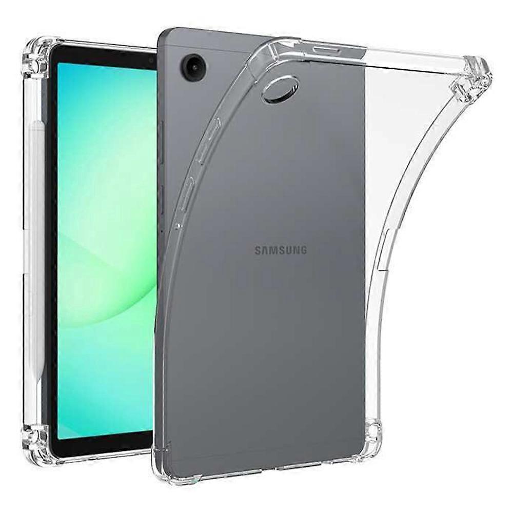 For Samsung Galaxy Tab A11 Case Reinforced Four Corner Anti-Drop Clear TPU Tablet Cover with Pen Slo