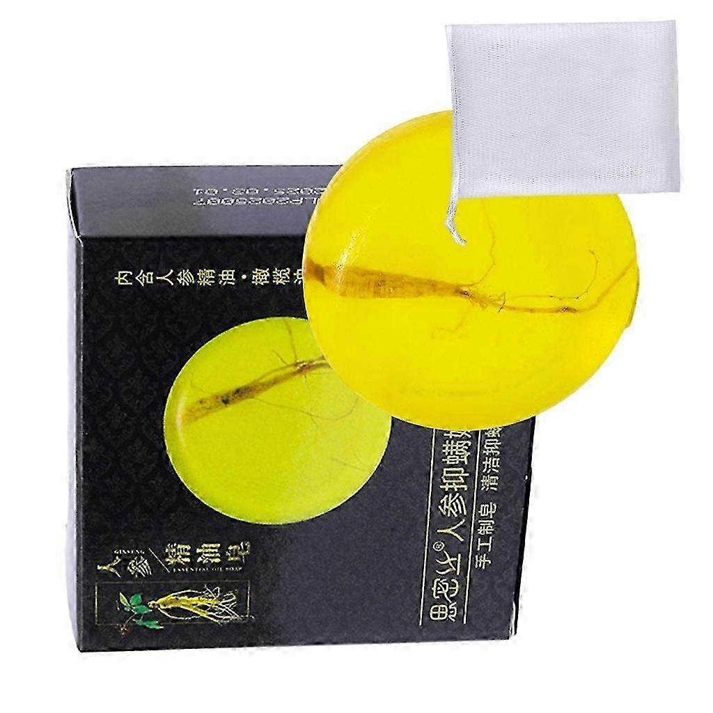 Ginseng Soap Handmade Ginseng Soap Natural Ginseng Face Whitening Soap 80g