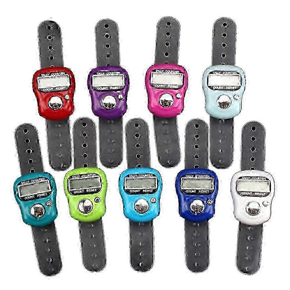 LCD Electronic Finger Hand Ring Knitting Row Tally Counter Pedometer Digital Hand Tally Counte