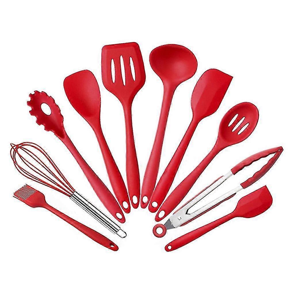 Silicone Kitchenwares 10pcs/set Durable Practical Heat Resistant Kitchen Tool Cookware Sets