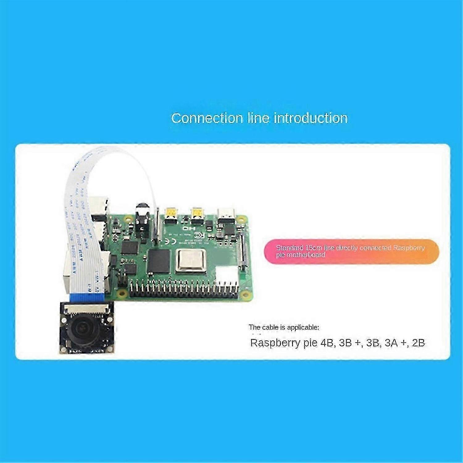 Camera Head Module for Raspberry Pi 5 8MP Camera Head Camera Module,A