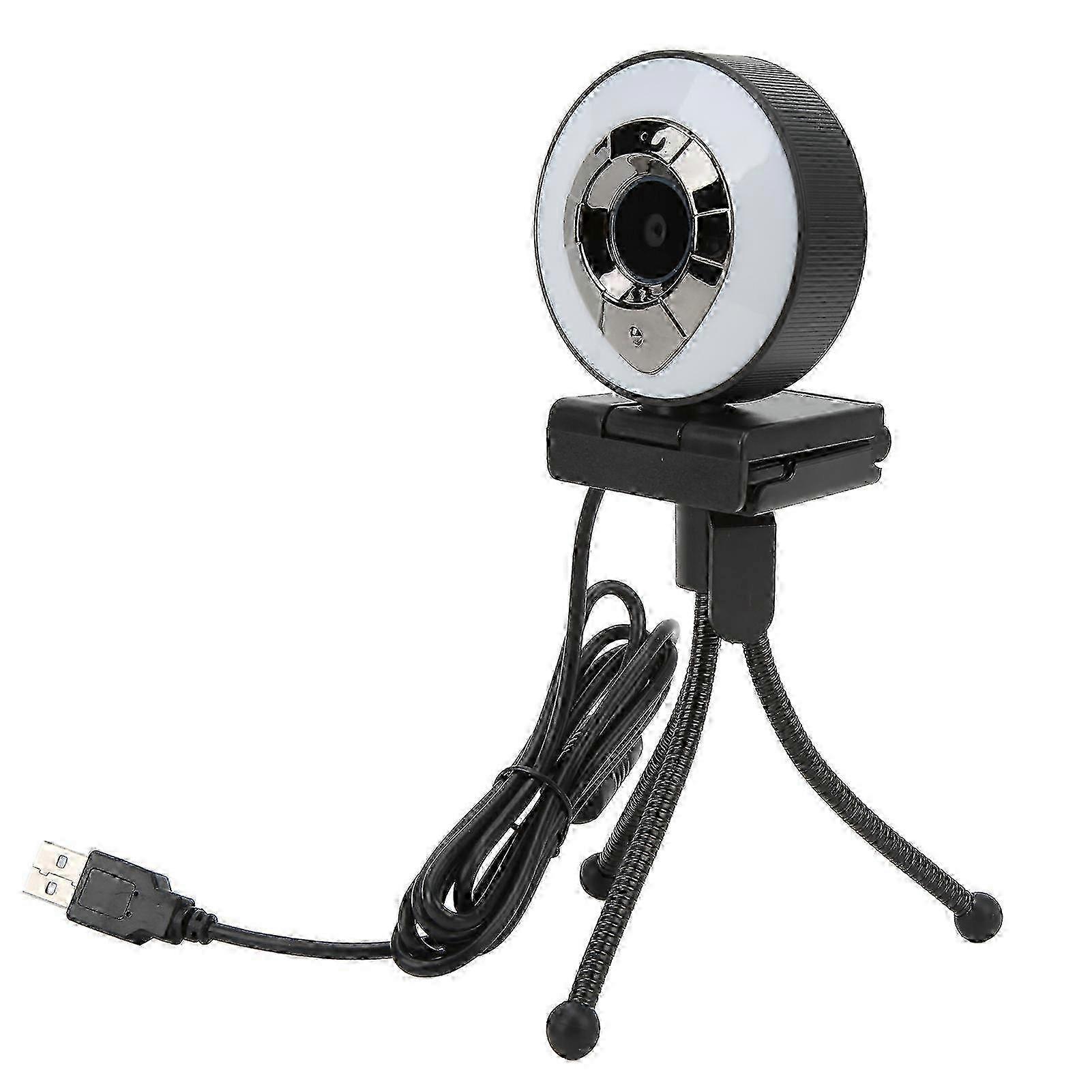 1080P HD USB 2.0 Autofocus Web Camera with Video Beauty Function for Desktops - Enhanced Video Quality