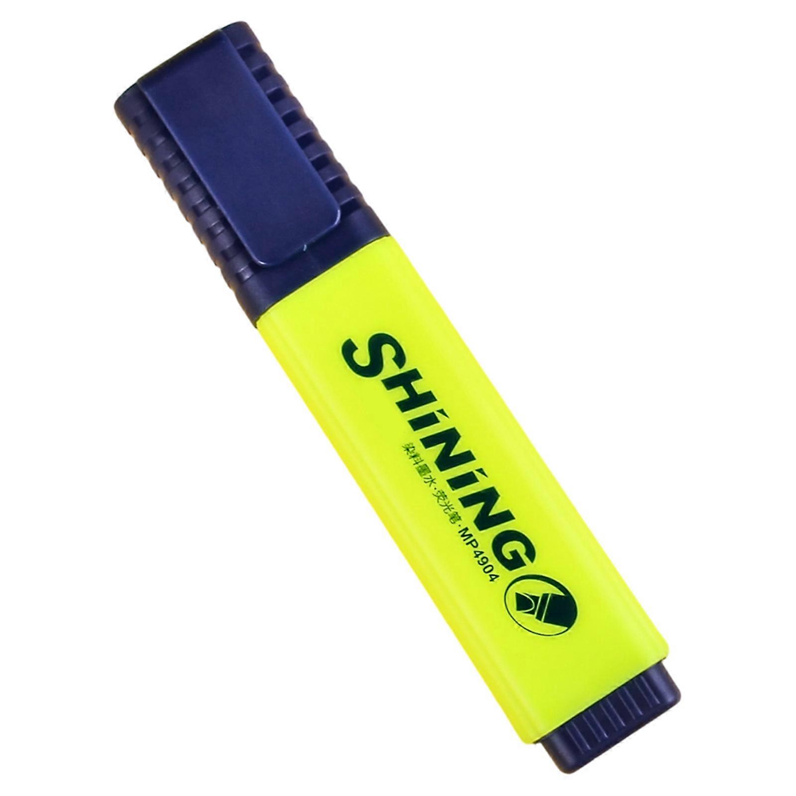 Chiseled Tip Highlighter Pen Fluorescent Highlighter Marker Pen for Planner Journal Calendar Scrapbooking Color Coding  Yellow