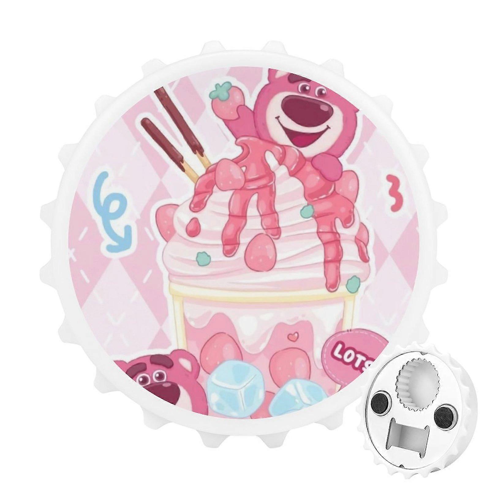 Lotso Bottle Opener Magnetic with Fridge Magnets Sticker Unique Gift Idea for Camper Lovers Cool Gadgets Outdoor Picnic Home Using