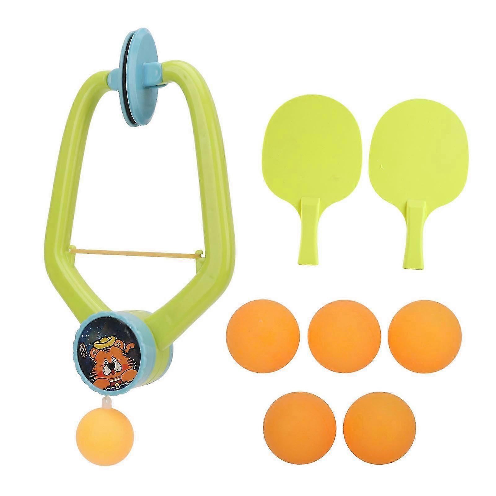 屋内ハンギング卓球トレーナーポータブルセット子供ポータブル卓球ゲームセットパドルボール親子インタラクションおもちゃ