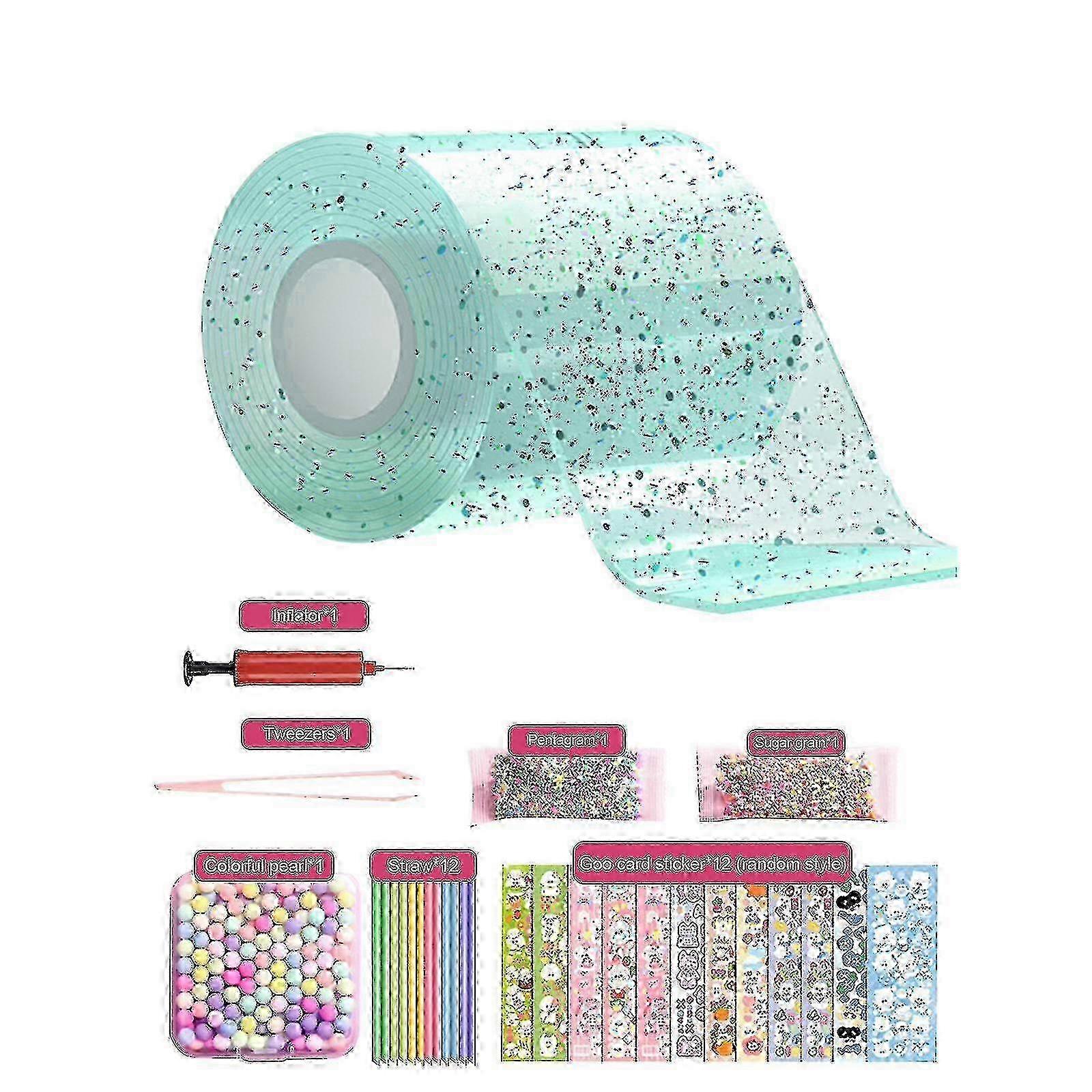 Nano Tape Bubble Kit For Kids With Step-by-step Video Tutorials, Nano Double Sided Adhesive Gel Grip Traceless Tape Nano Magical Tape