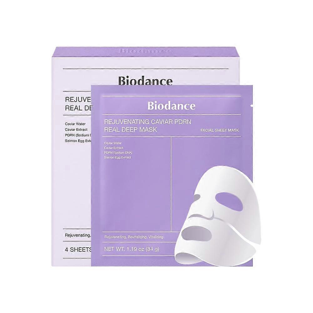 Collagen Face Mask 4 Sheets Deeply Nourishing Moisturizing Firming Elasticity Enhancement Safe For All Skin Types