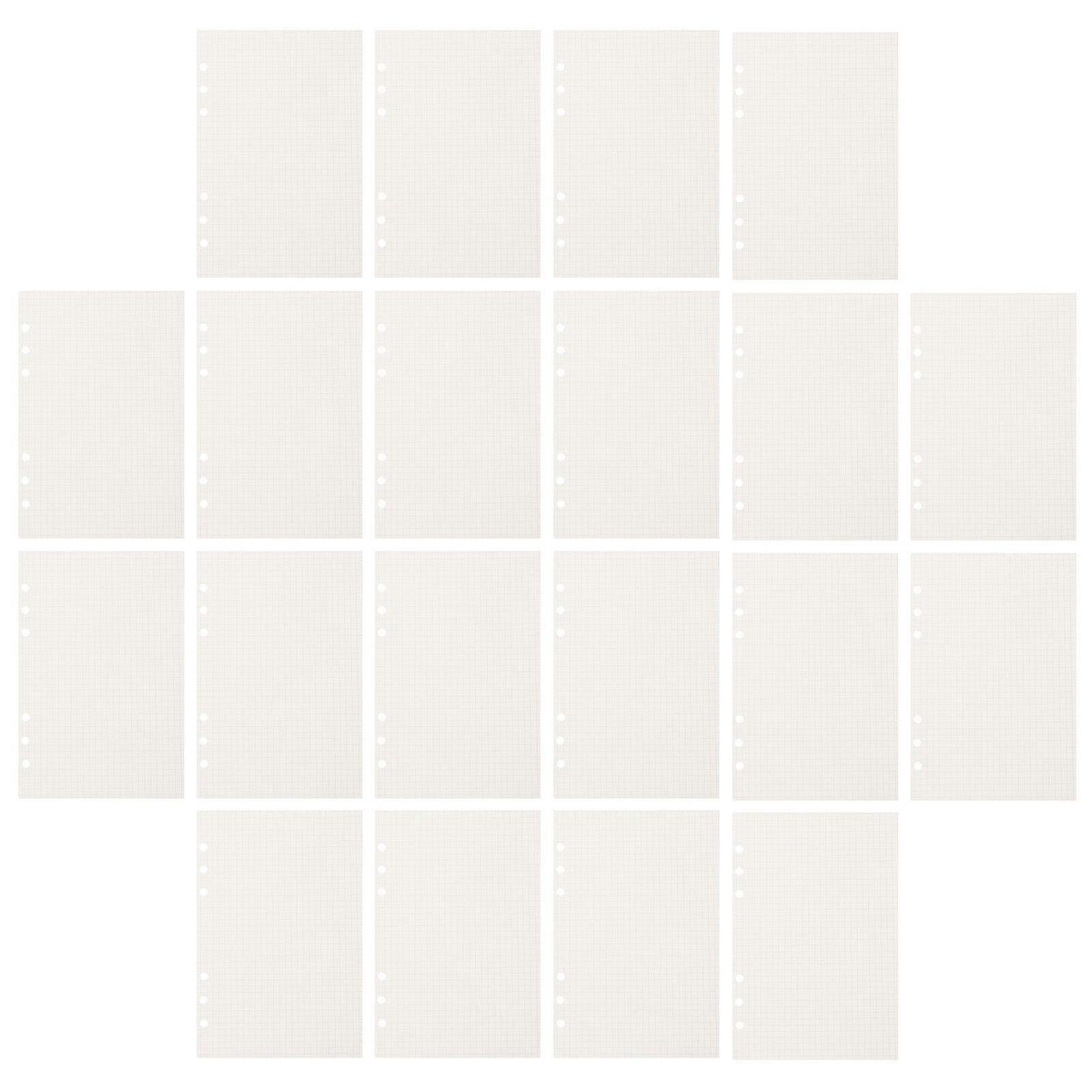 Binder Paper Refill Inserts Loose Leaf A5 Grid Writing For Students White 45Sheets21.00X14.20X0.05CMWhite SZRH