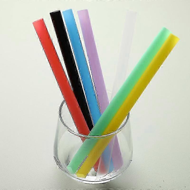 100 adet Plastik Pipet Milkshake Geniş Tek Kullanımlık Kabarcık Çay İçme Saman Büyük