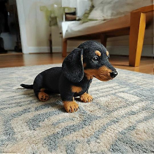 The Dachshund Dog, Emotional Healing on Demand, Realistic Dachshund Dog Plush with Ultra-Soft Fur and Hug-Like Design, Realistic