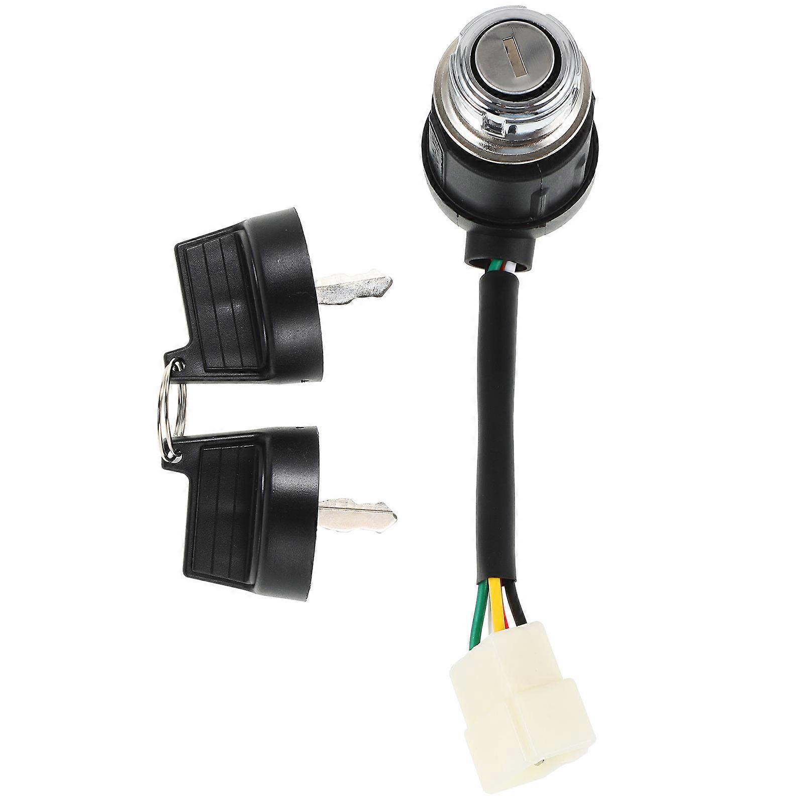 Ignition Switch for Vehicle Automotive Start Function 5 Pins Black