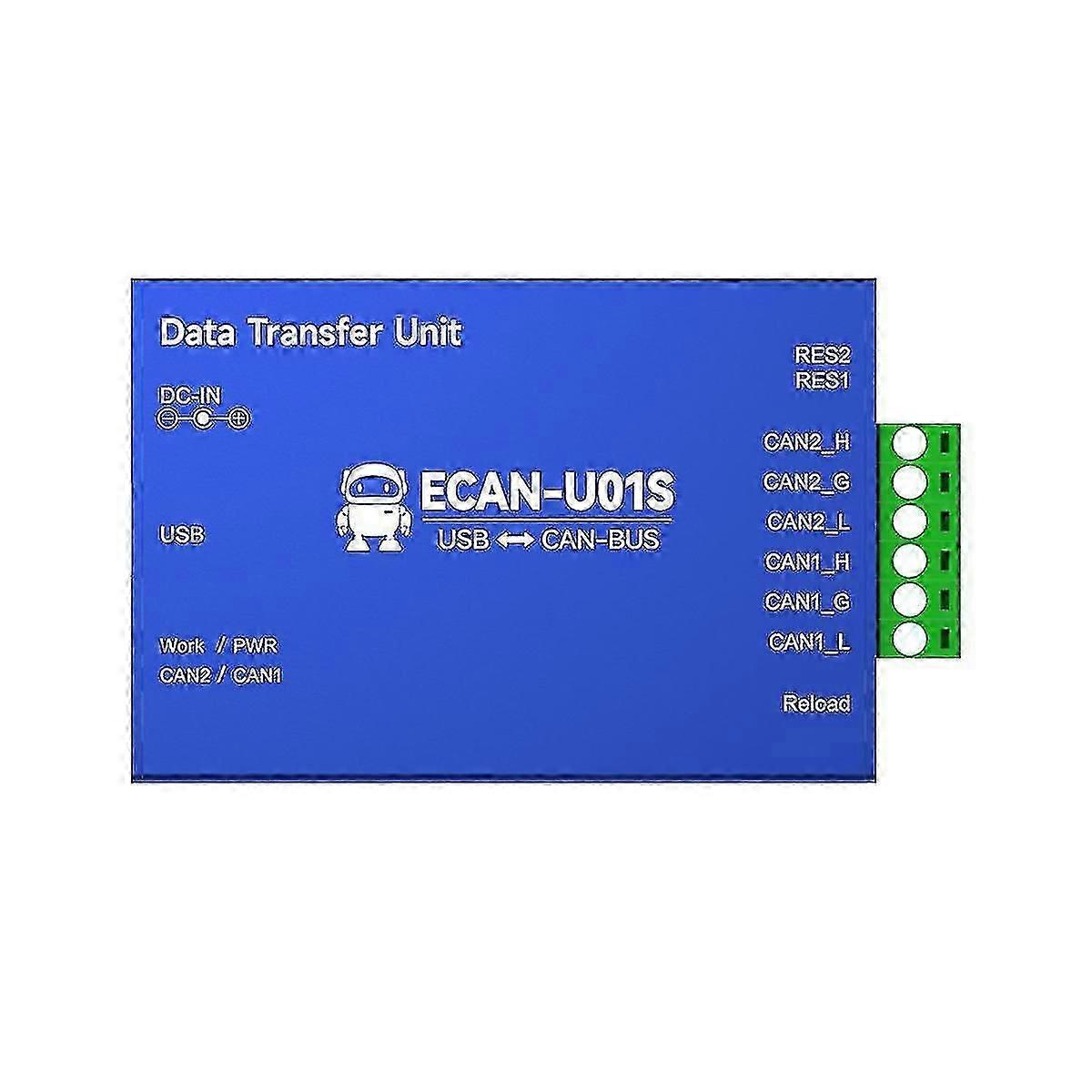 CAN to USB 2.0 Converter, Bidirectional CAN Bus Analyzer with 2-Way Transceiver & Relay for Automotive Diagnostics
