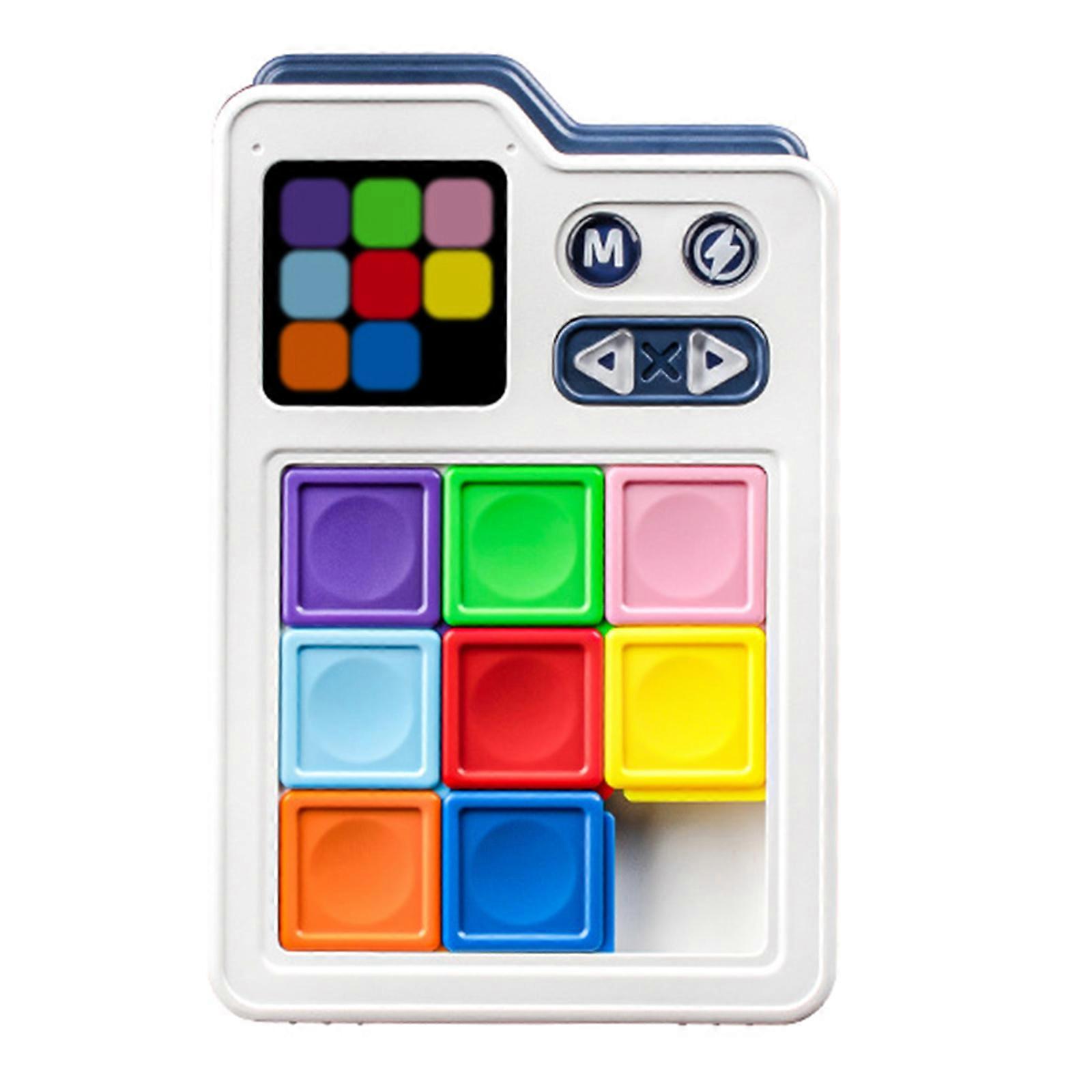 Electronic Sliding Puzzle Reaction Training Challenge Games Educational Puzzle Toy For Kids And Adult Memory Skill Multicolor
