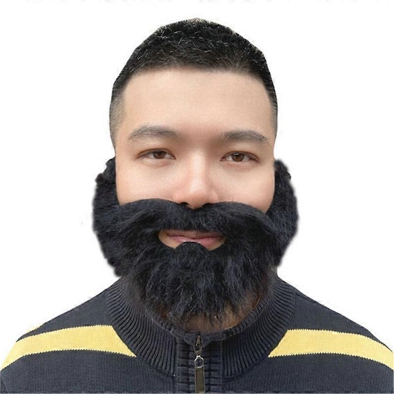 Funny Fake Moustache with Elastic Strap Halloween Cosplay Beard Moustache