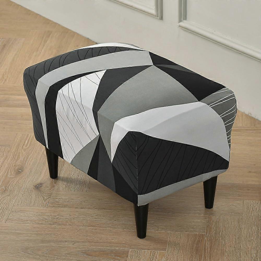 Rectangular Storage Ottoman Cover with Stretch Fabric and NonSlip Elastic Bottom 15.7'x23.6' A01
