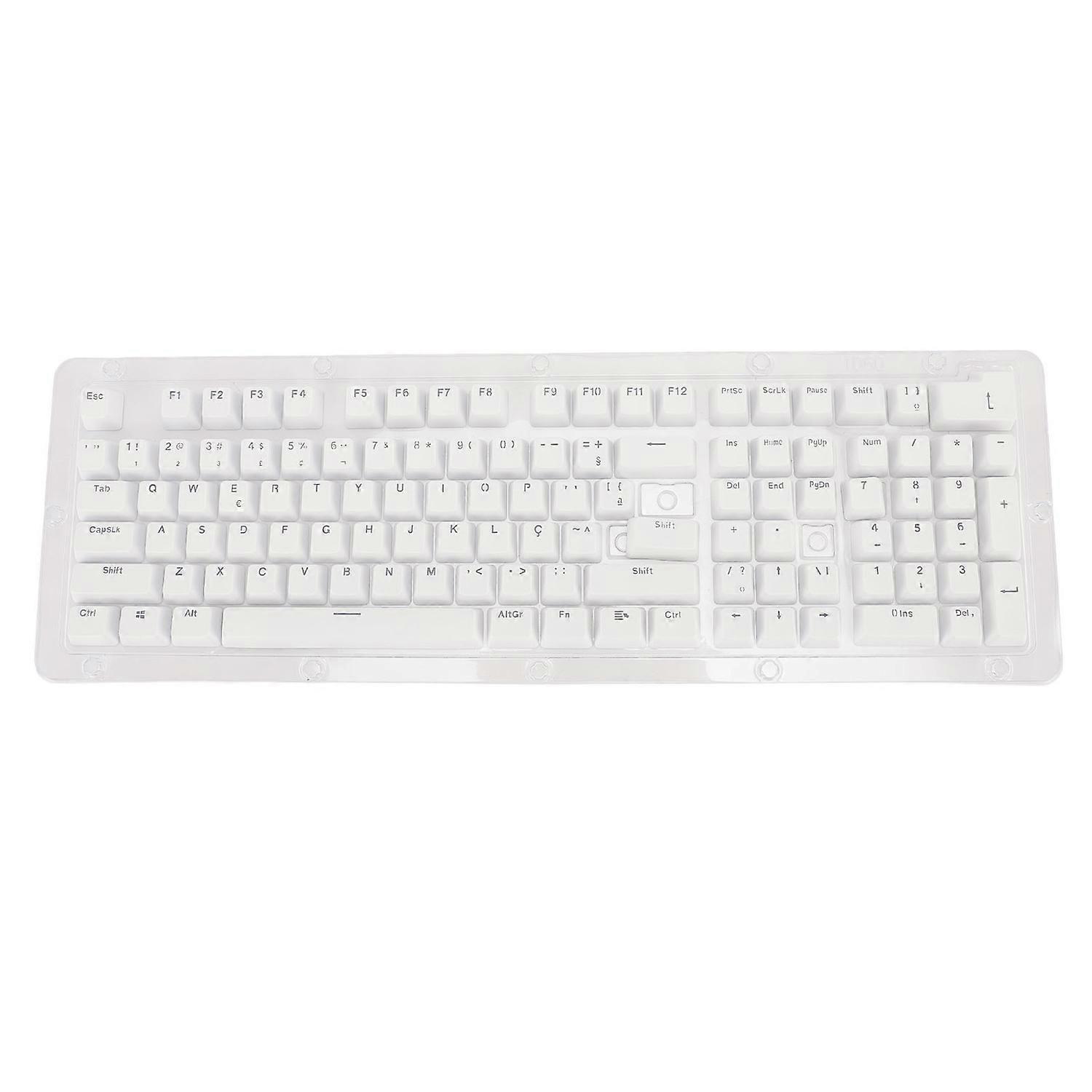 110 Keys Keyboard Keycaps Brazilian Portuguese Mechanical Keyboard Translucent Keycaps for 61 64 68 