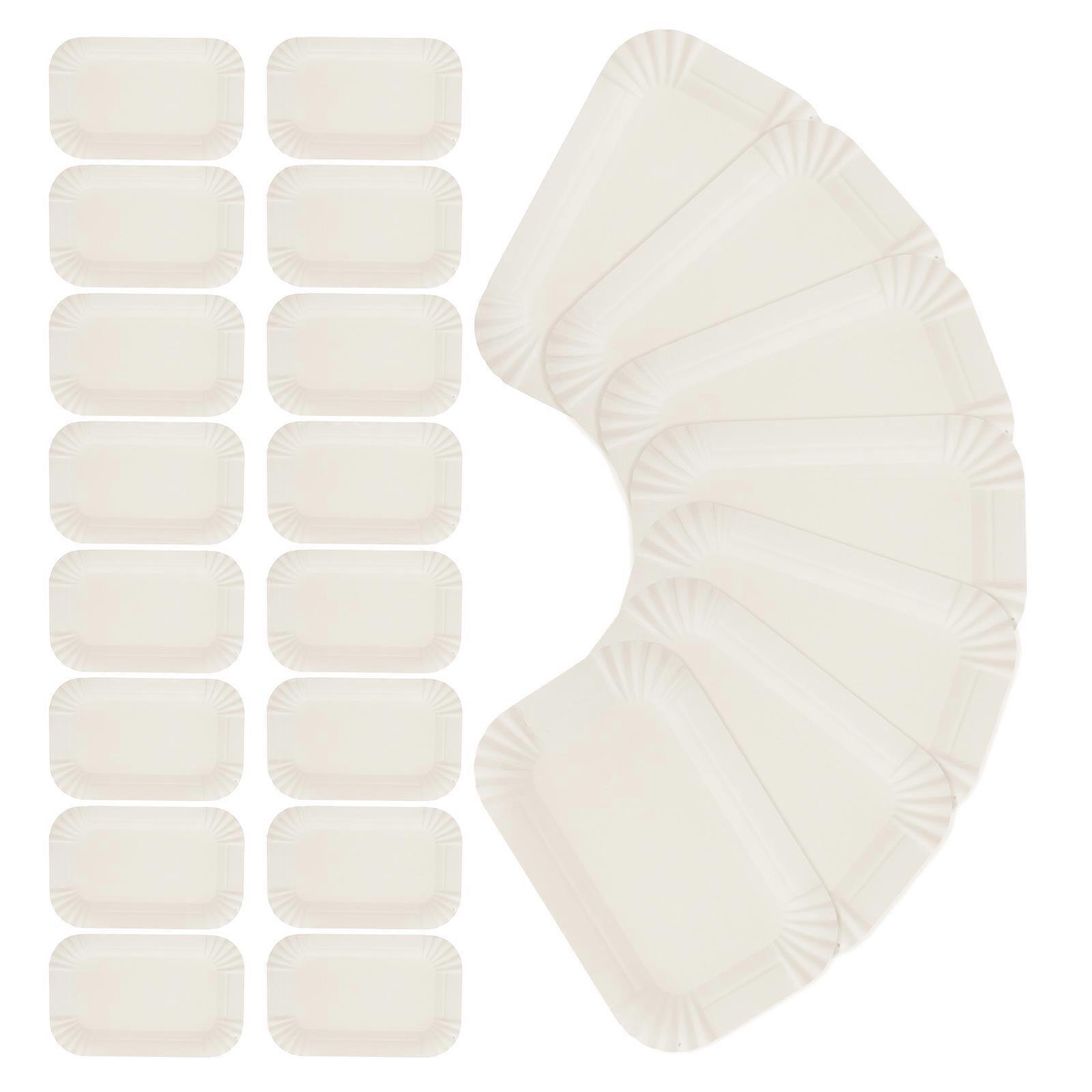 Cake Board Rectangle Paper Plates for Cake Holding Rectangular Tray