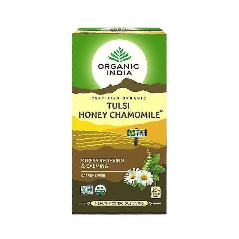 Tea with Tulsi, Honey and Chamomile (25 packs, 1.74 g), Tulsi Honey Chamomile Organic India