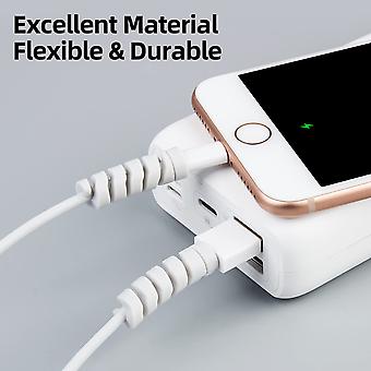 Protecteurs De Câble Mignons En Forme D'Animaux-Fruits - Lot De 8, Pour Chargeur USB, Téléphone