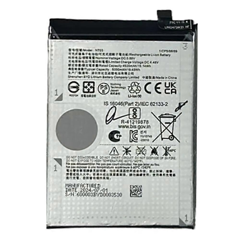 LiPolymer Battery Assembly Part For Nothing Phone(3) 5G/(2a) Plus/(2a)/CMF Phone 1 ,3.89V 4920mAh(Wi