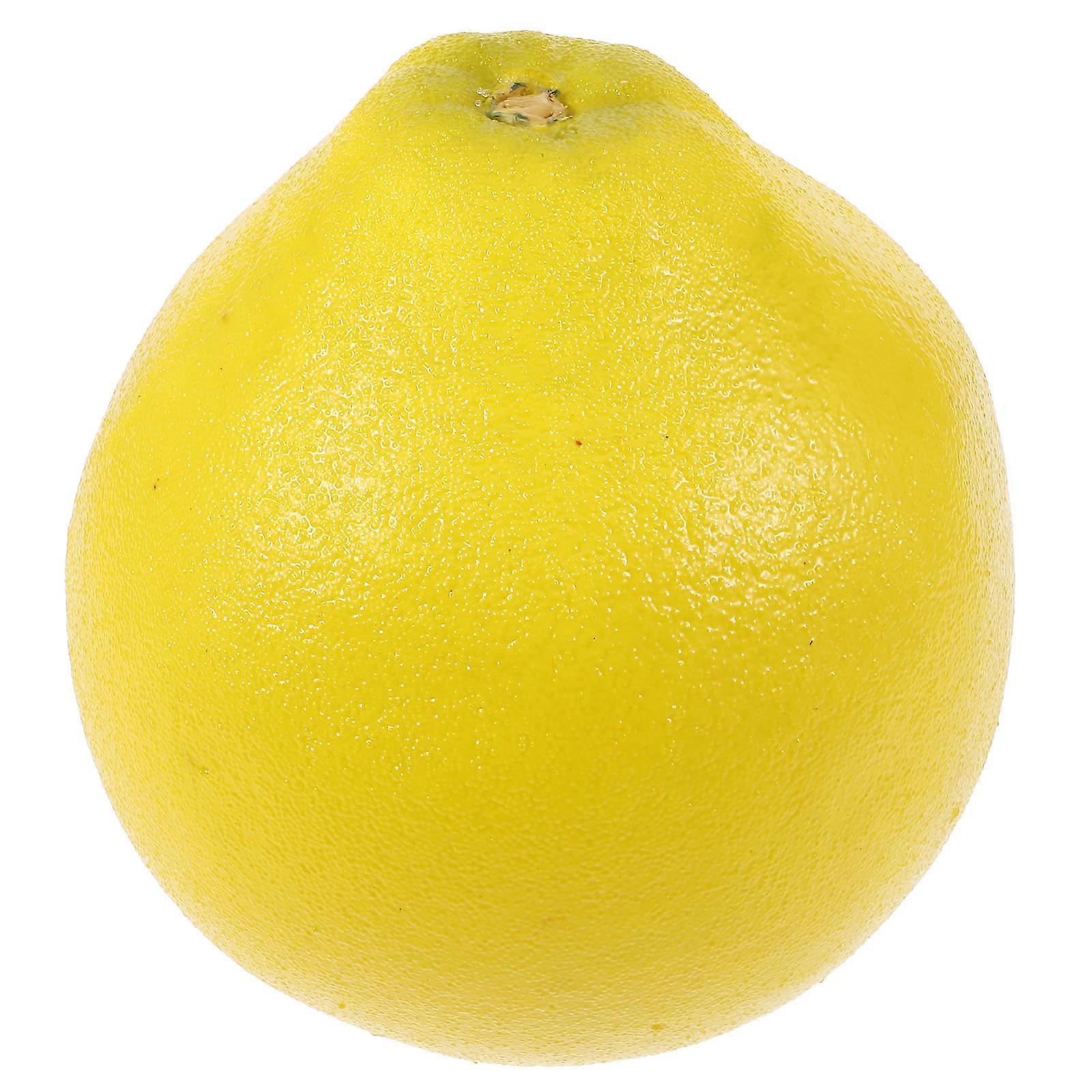 Pummelo Foam Fruit Model for Decoration 3Pcs Yellow Realistic Simulation