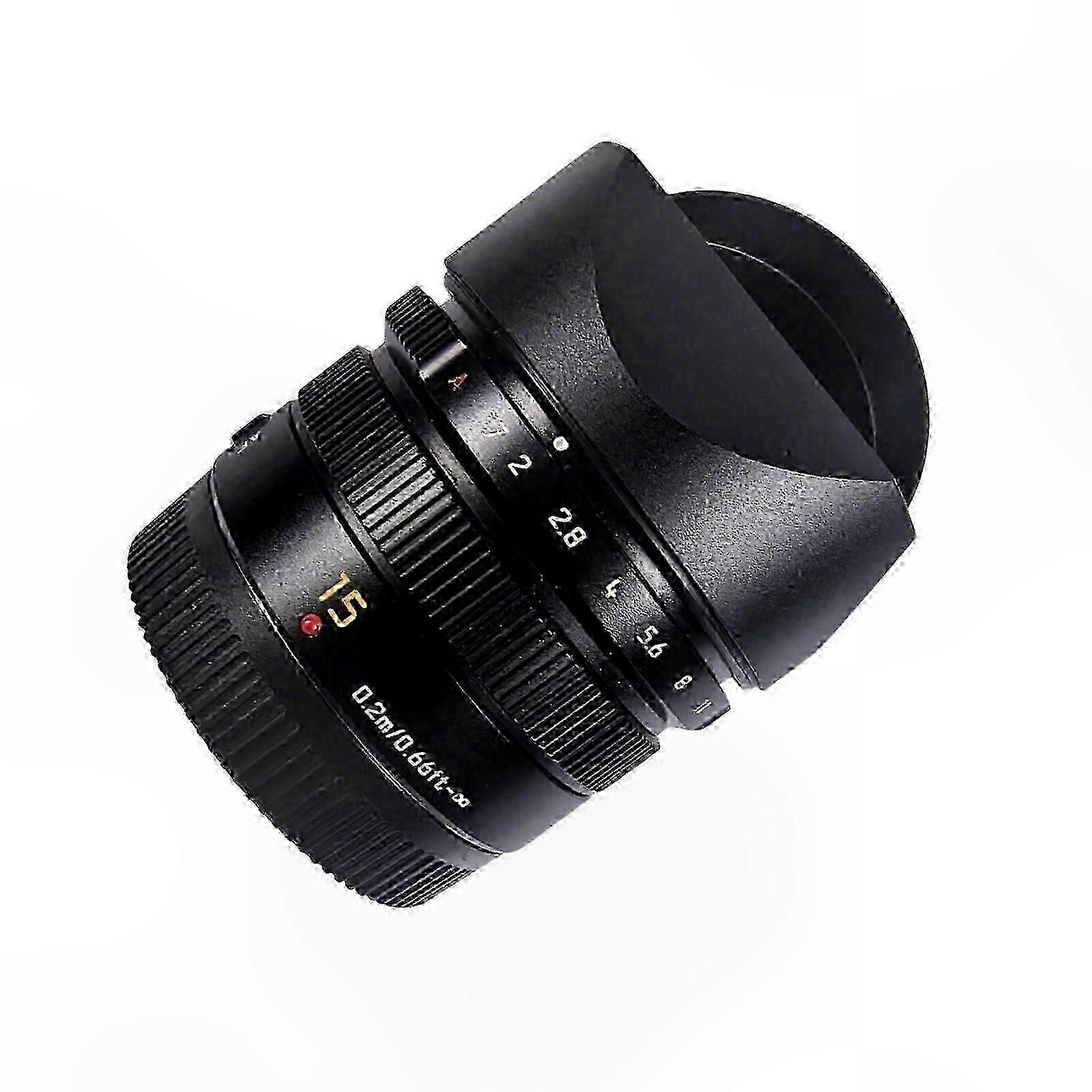 Micro Four Thirds Camera Lens 15mm F1.7 ASPH Ultra-Fast Wide Angle for Mirrorless