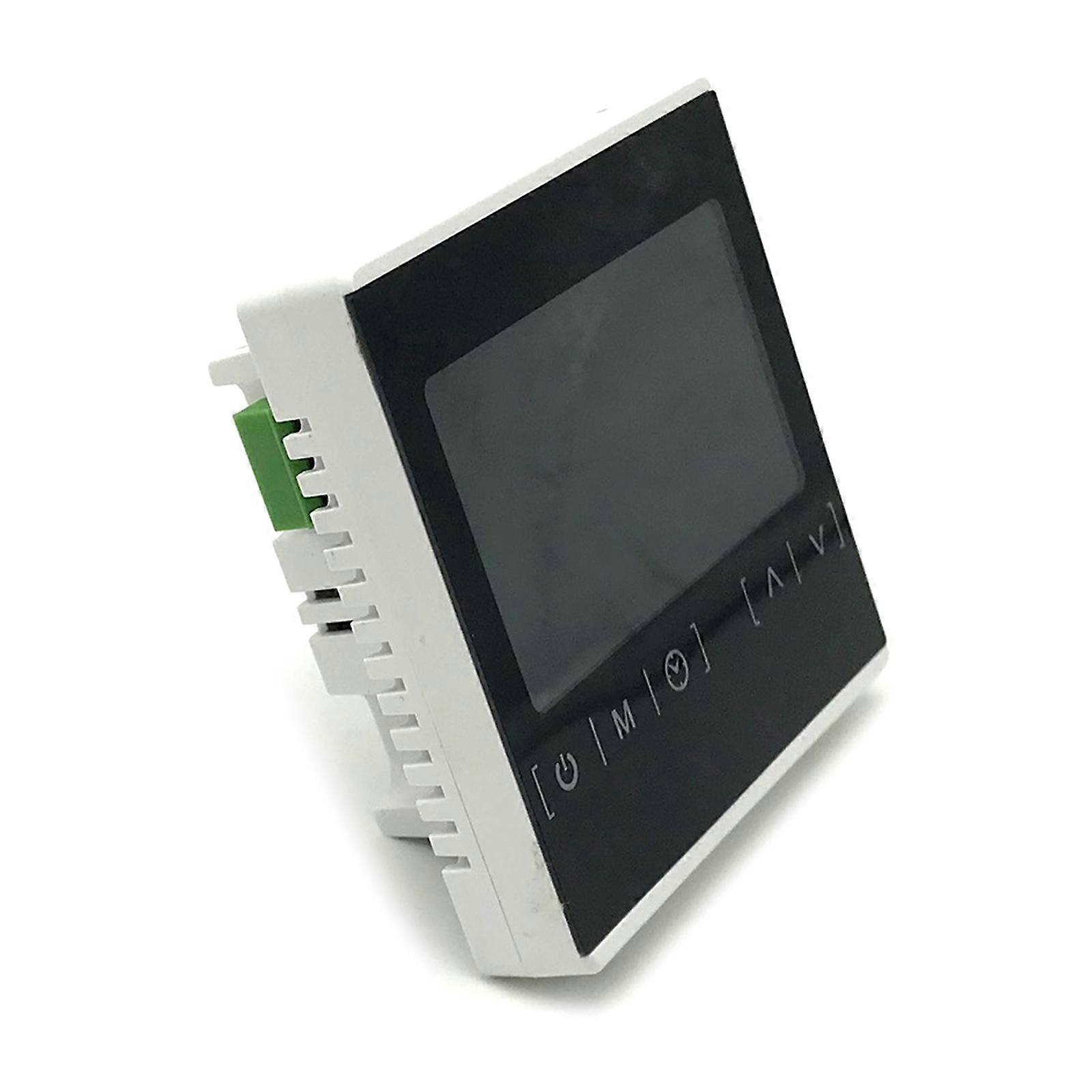 WiFi Connection Intelligent Thermostat with Touch Display Screen for Precise Temperature Control in Homes and Offices  White