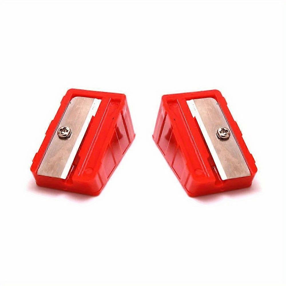 2PCS Care Universal Removable Black/red Durable Portable Shaft Snooker Pool Repair Tool Billiard Cue Tip Corrector