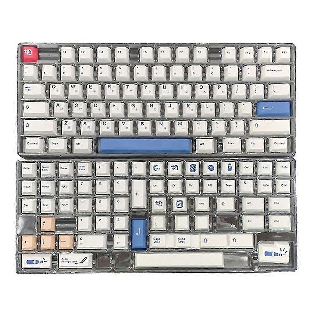 137 Keys PBT Keycaps Cherry Profile DYE-SUB Keycap For Cherry MX Switch Mechanical Keyboard Soy Milk Theme Keycap