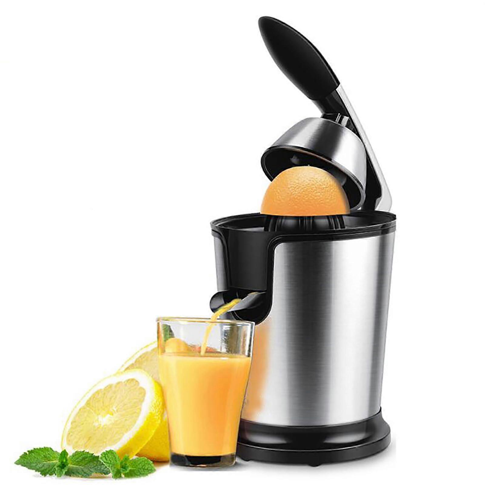Electric Citrus Juicer with Dual Size Cones, Quiet Powerful Motor, Pulp Juice, Easy to Clean
