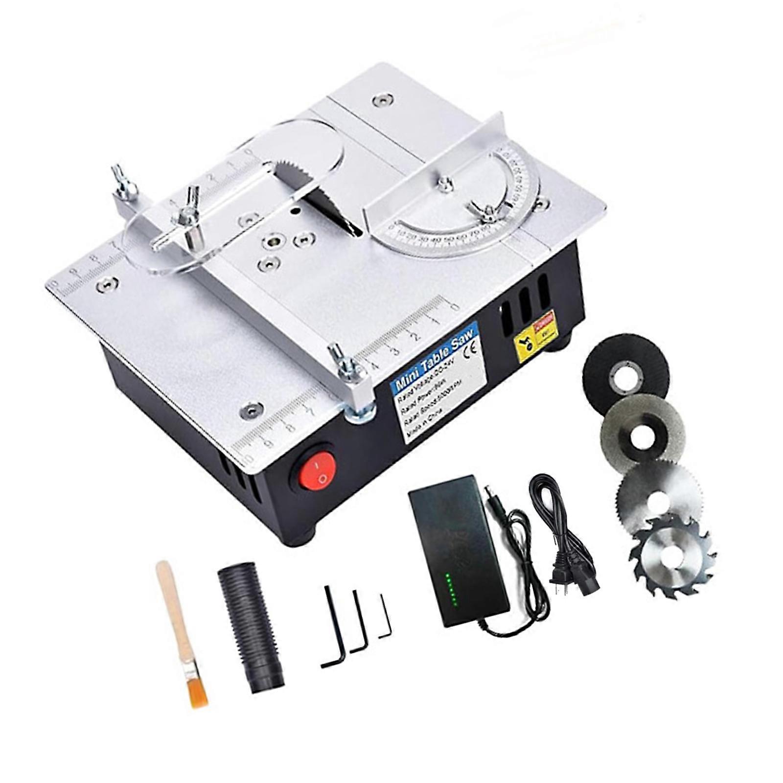 Mini Table Sawer 96W 7 Speed Adjustable Cutting Depth DIY Crafts Wood Plastic Model Making Multicolor