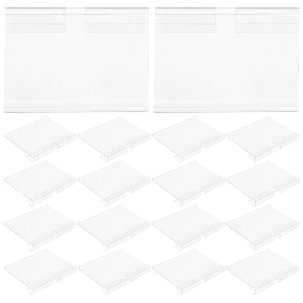 Sign Label Holders PVC Stand for Shelf Display 300Pcs Set