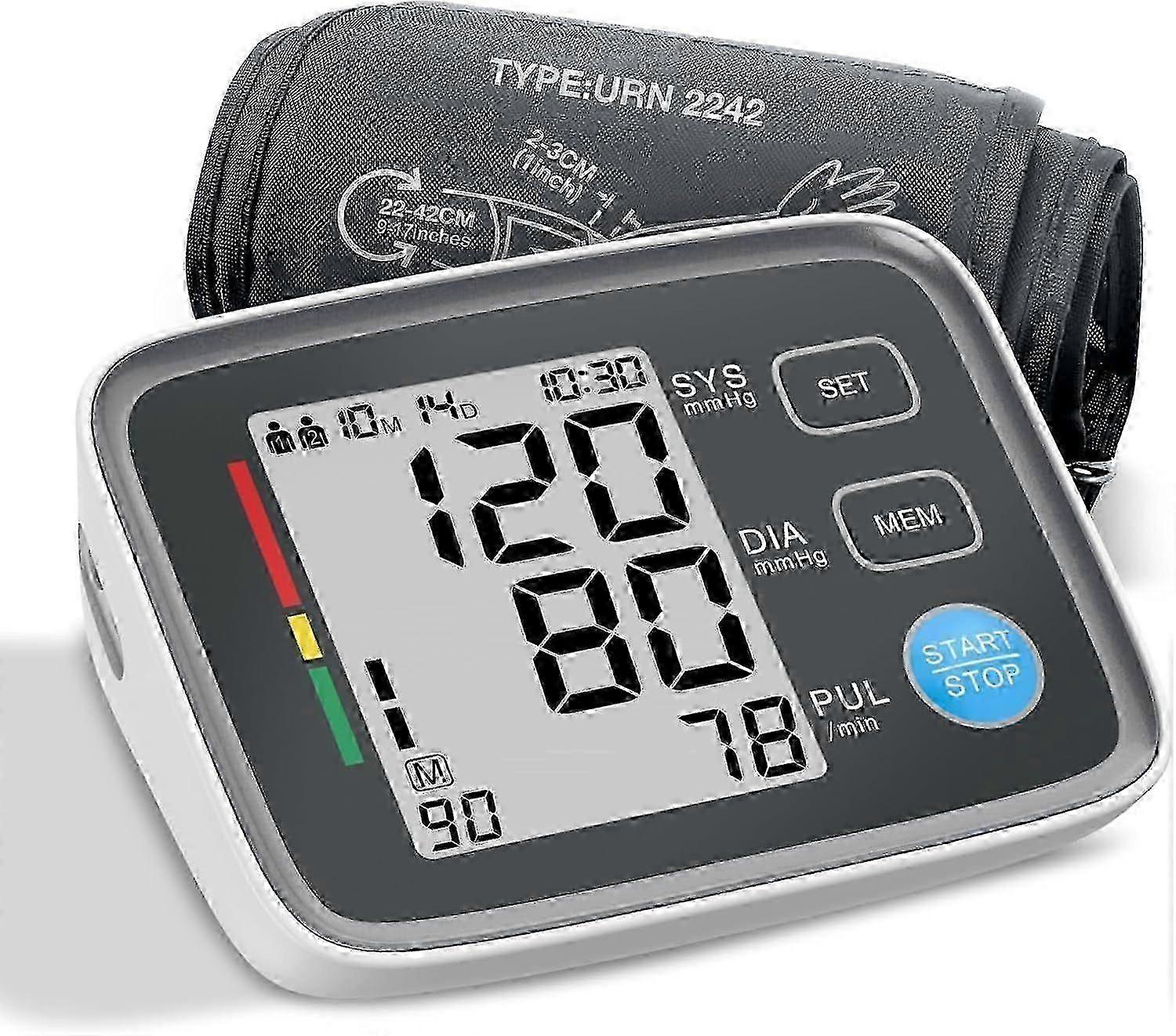 2025 Senaste modellen Blodtrycksmätare 360 justerbar manschett, kliniskt testad blodpr