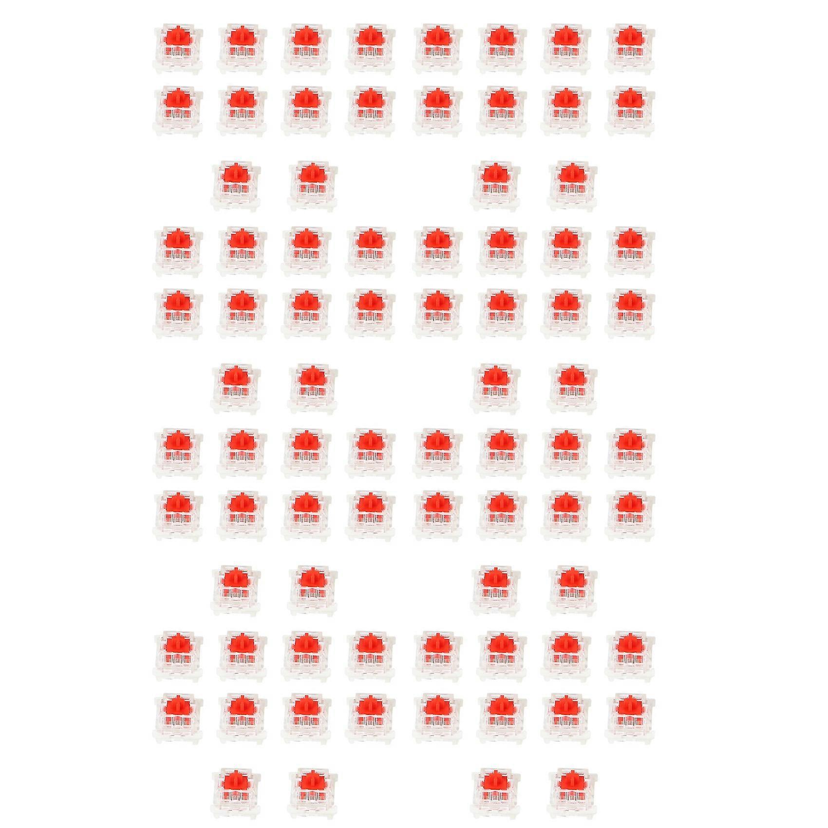 80Pcs Plastic for Cherry Red 3 Pin MX RGB Mechanical Switch Keyboard Replacement