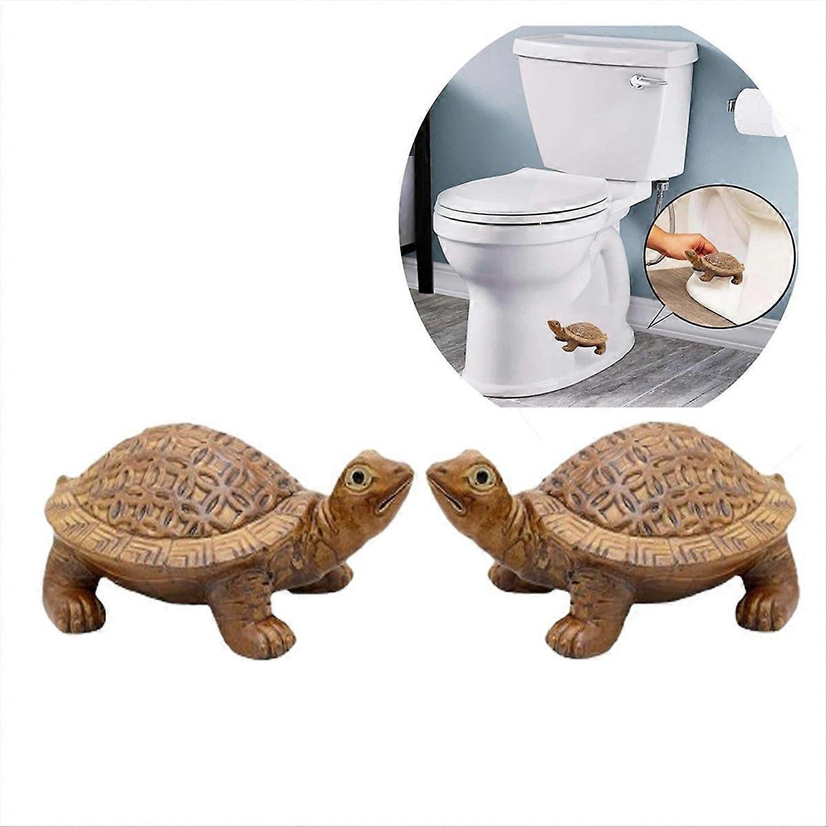 ResinToilet Bolt Covers Cute Bathroom Decor, blue 2PCS