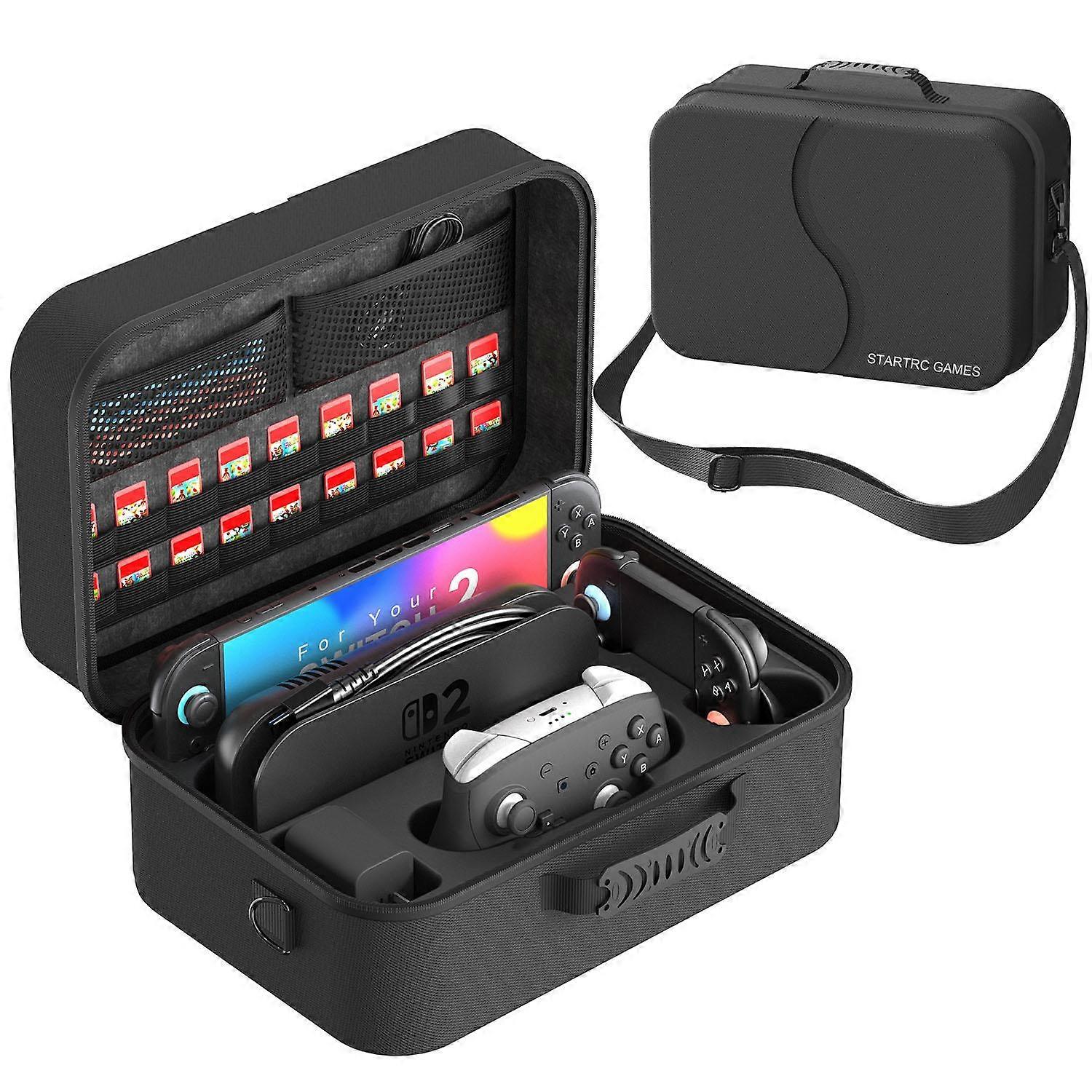 Game Controllers Multi-Functional Handheld Hard-Shell Crossbody Bag For Nintendo Switch 2