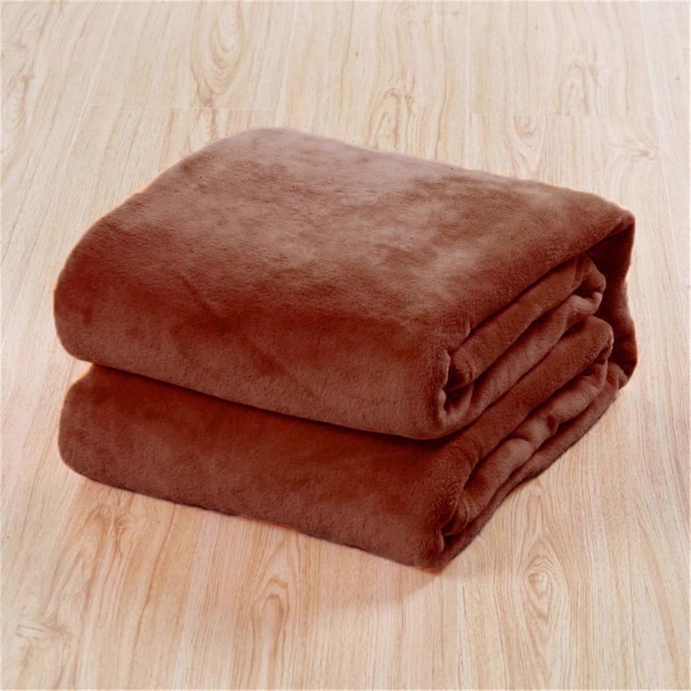 Miayilima Super Soft Warm Solid Warm Micro Plush Fleece Blanket Throw Rug Sofa Bedding