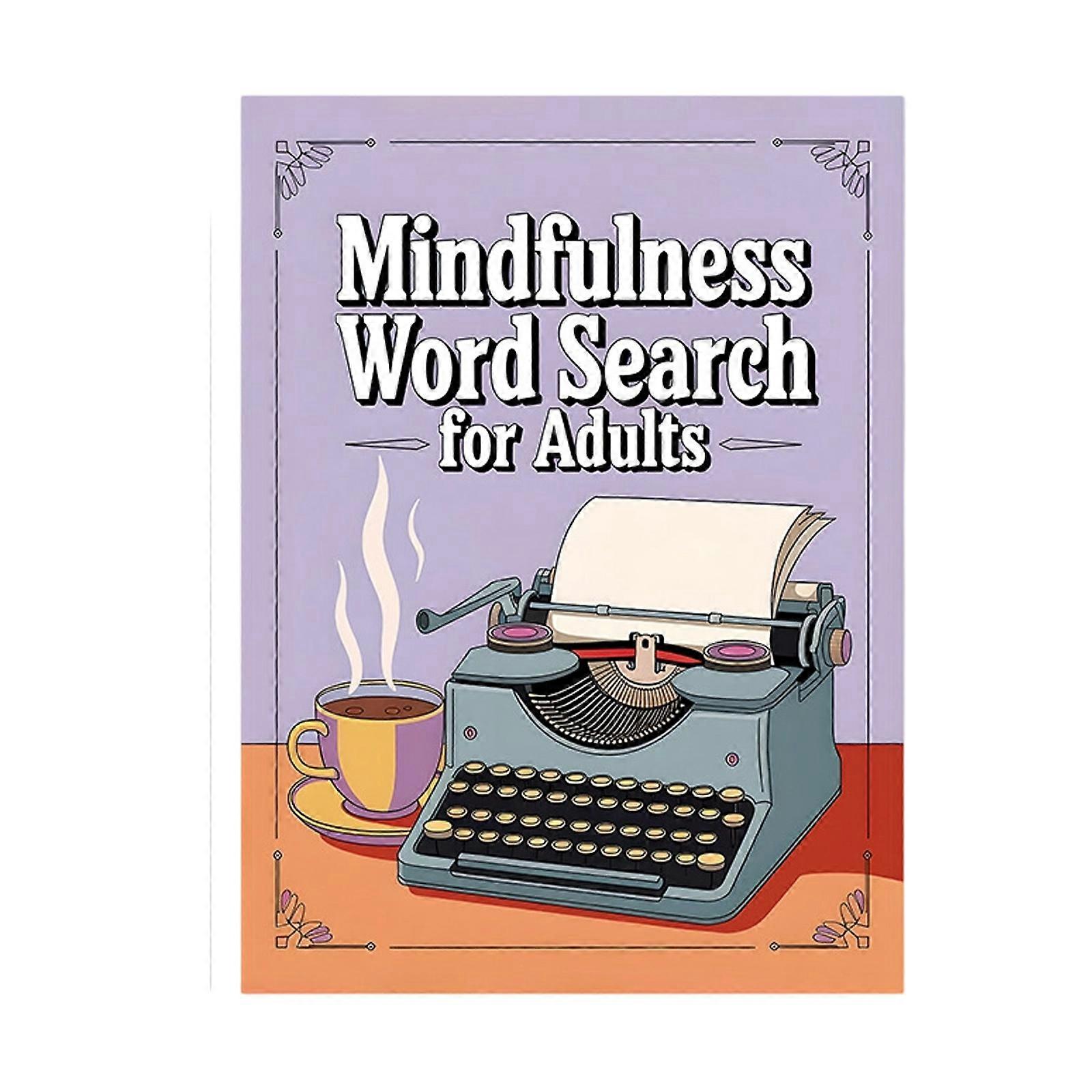 Word Search Activity Notebook Puzzle Book with Recycled Paper Materials Offering Green Fun Away from Digital Screens Multicolor