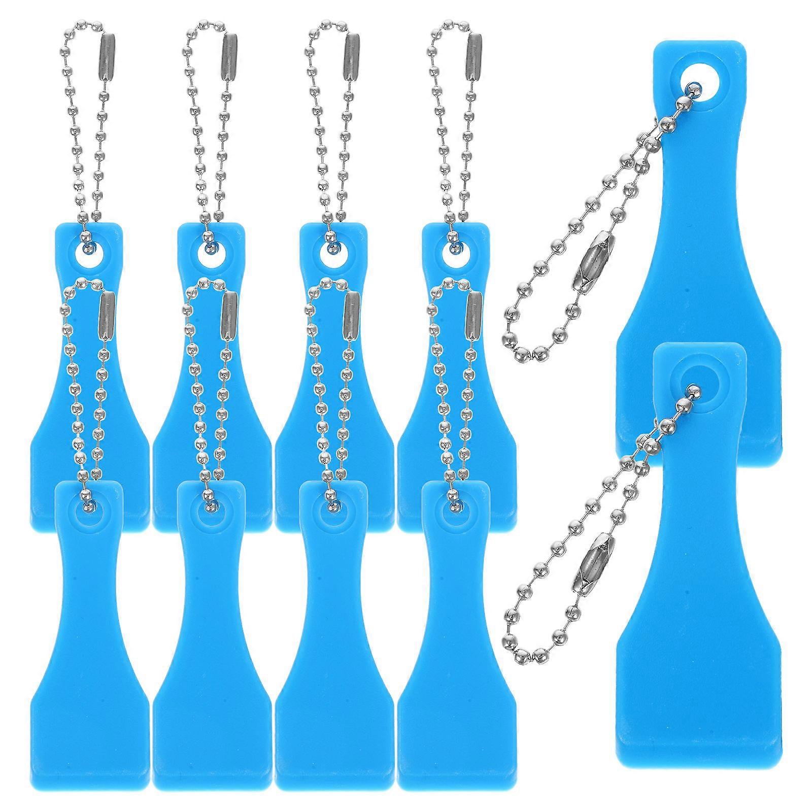 Blue Plastic Scratch Ticket Scratcher Tool for Easy Ticket Scratching and Label Removal, 10 Count