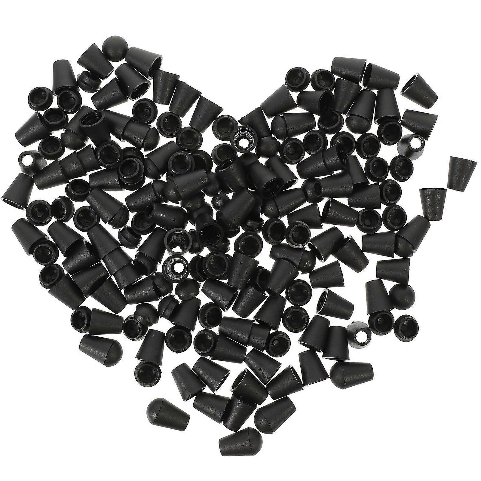 White Plastic Drawstring Cord Locks for Decoration 100Pcs Versatile Clothing Accessories