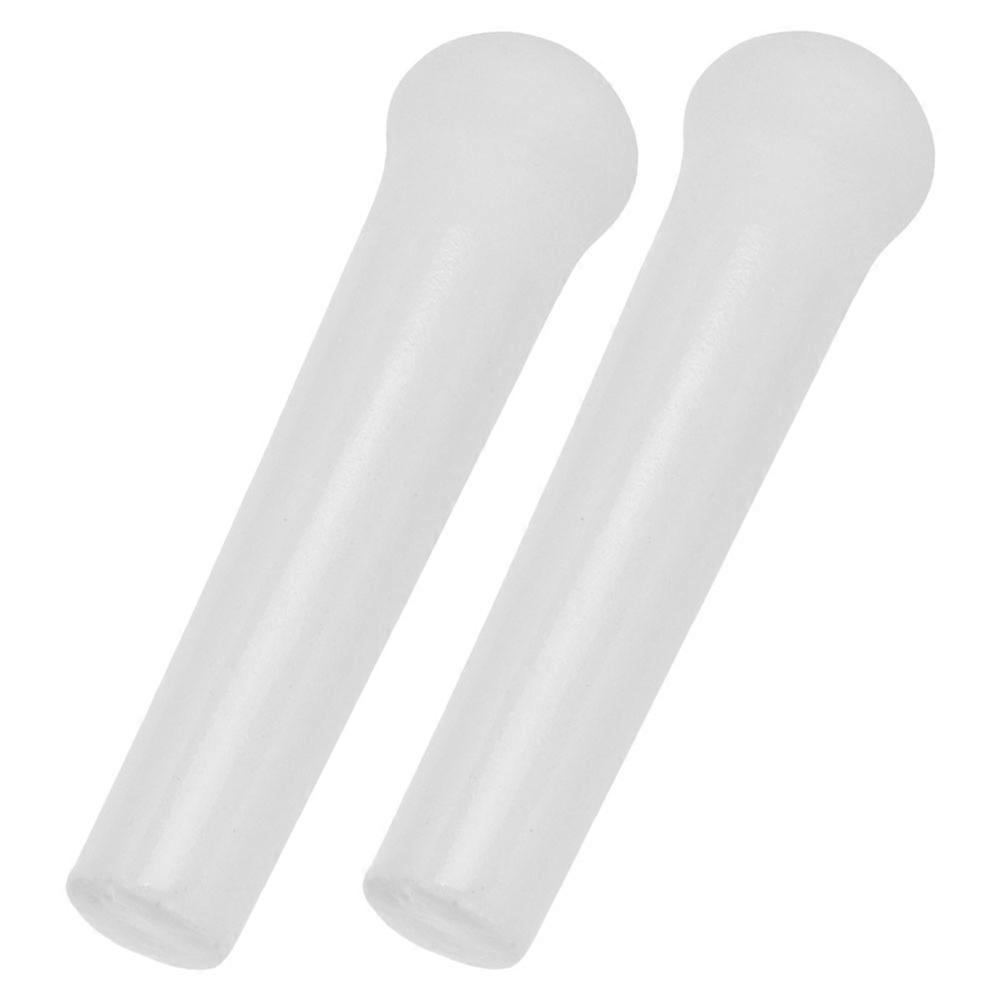 White Ceramic Pestle Grinding Tool for Kitchen Garlic 2Pcs Masher