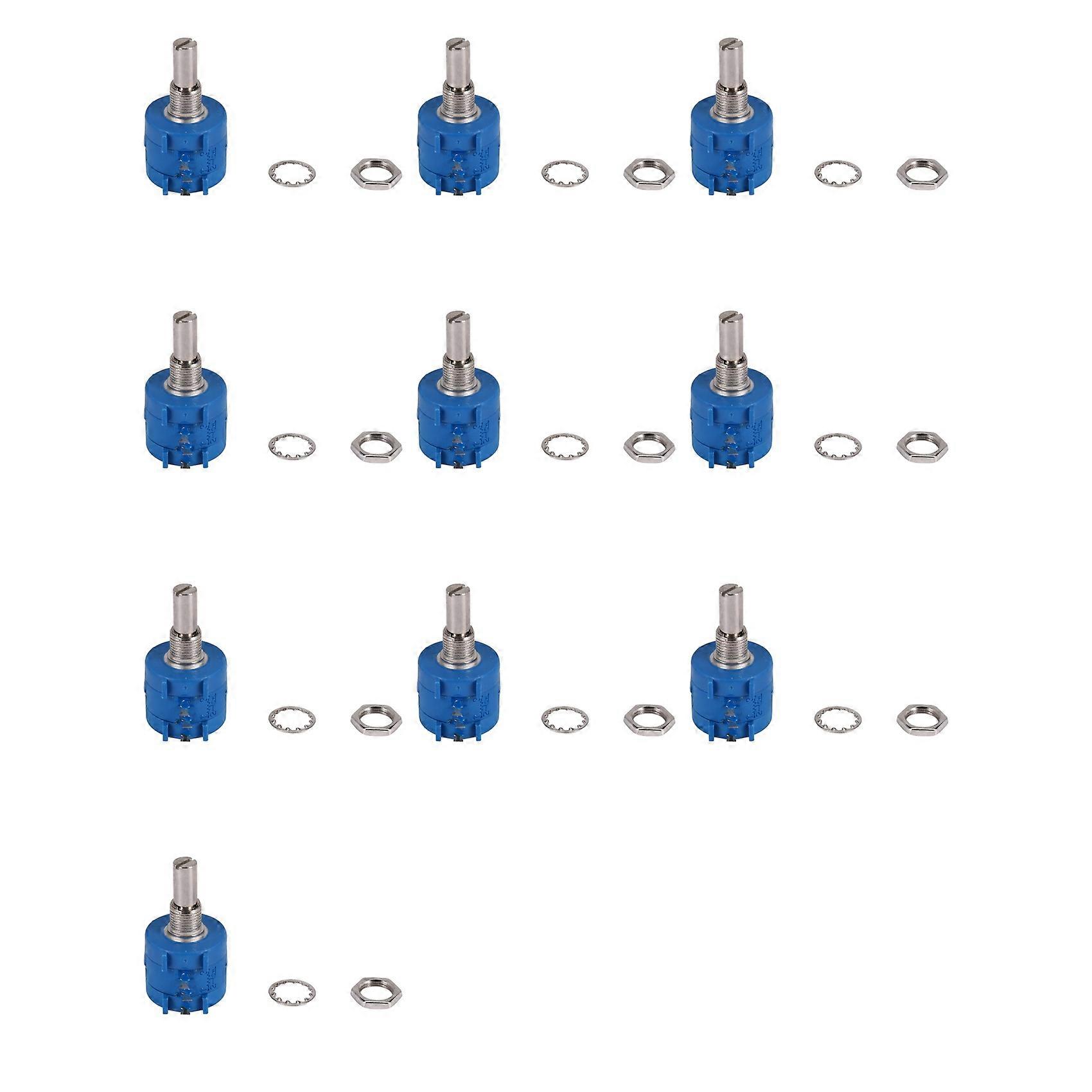 10X 3590S-2-502L 5K Ohm 10-Turn Rotary Wire Wound Precision Potentiometer