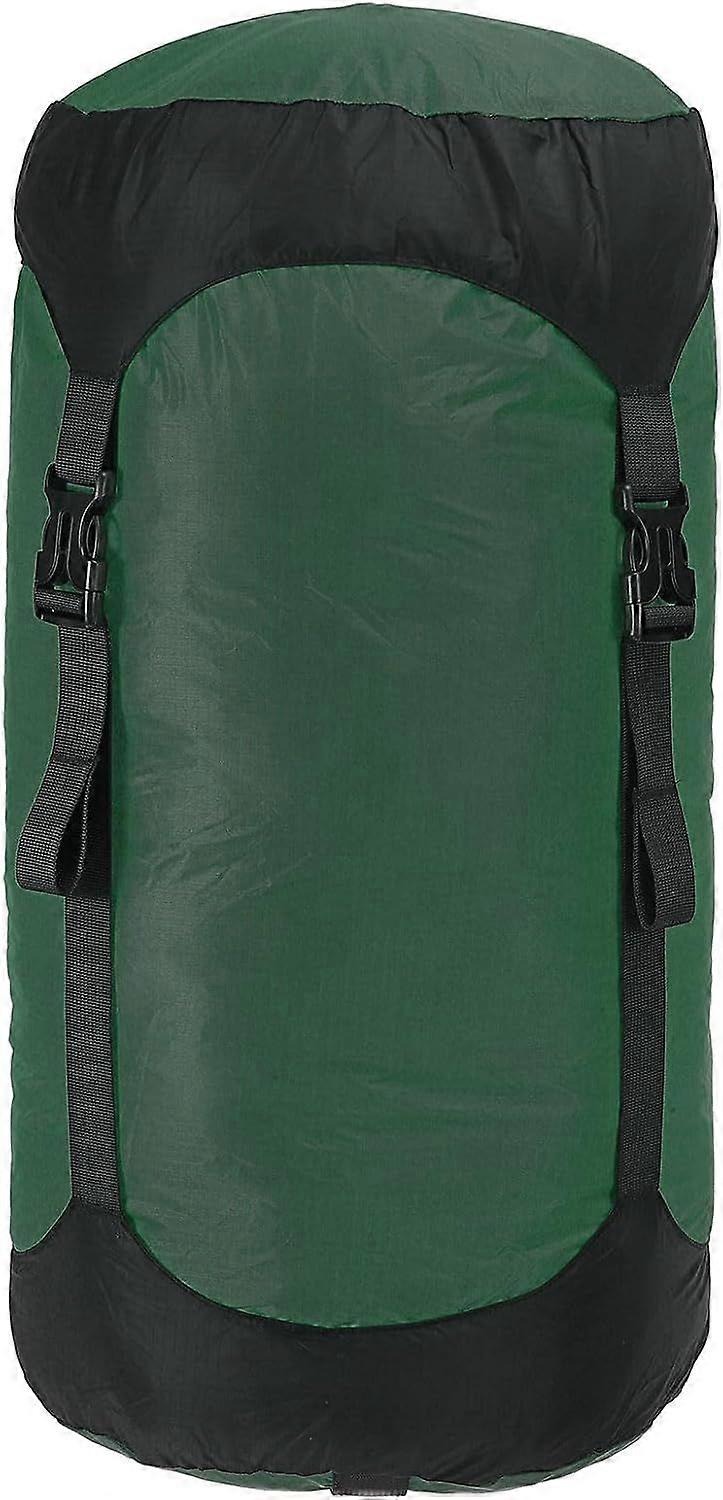 Compression Stuff Sack, 8L Waterproof Sleeping Bag Lightweight Compression Storage Sack for Backpacking Camping, Green