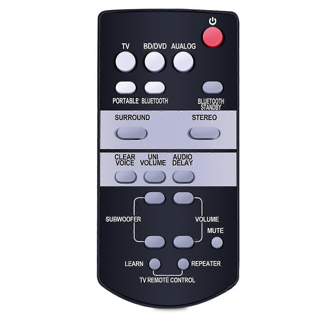 Sound Bar Remote FSR64 ZG80730 for Yamaha YAS152 ATS1520 YAS93 ATS1030 Long Battery Life