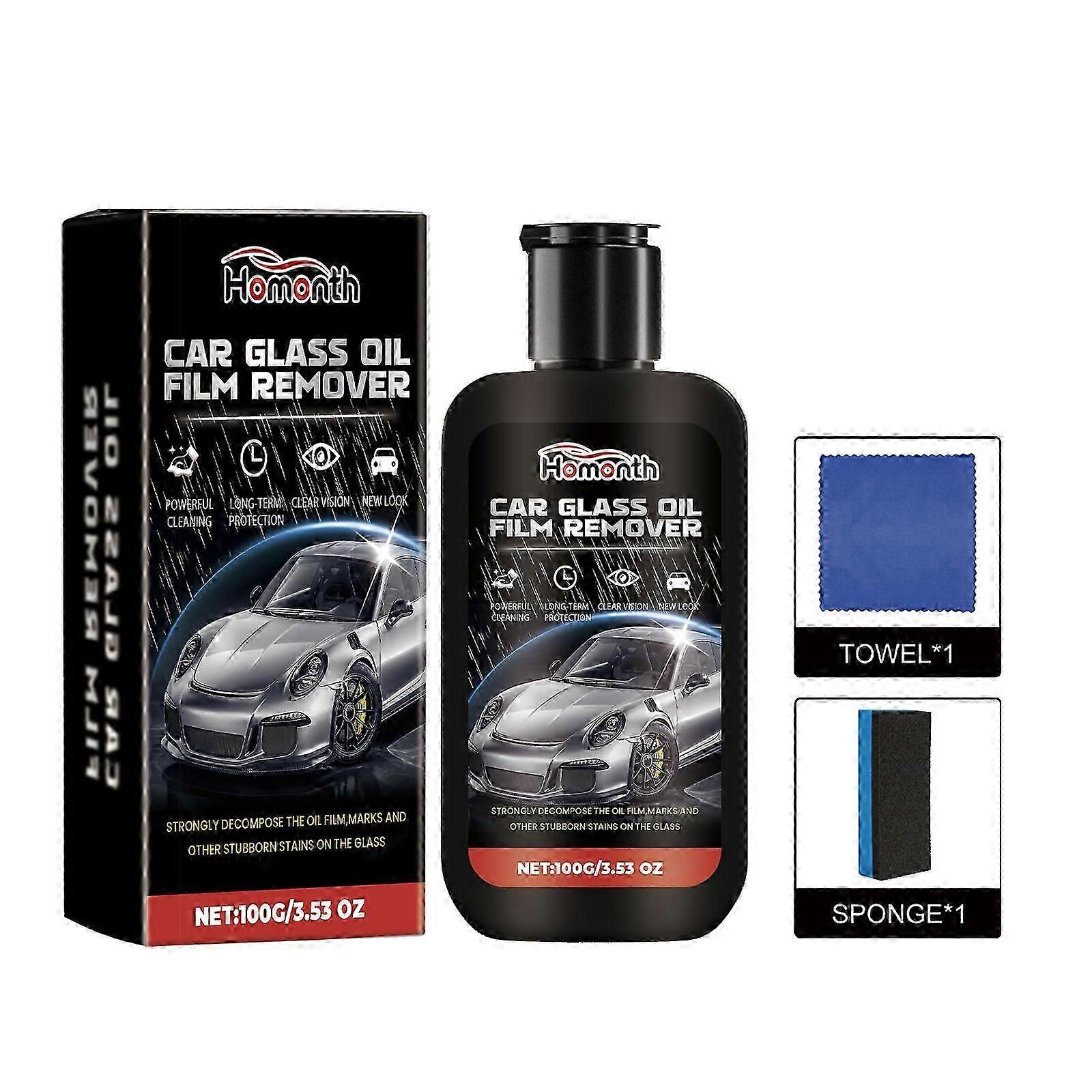 Premium Automotive Glass Coating Paste | Waterproof Windshield Cleaner & Decontaminator | Fast, Safe, and Easy to Use for Crystal-Clear Visibility