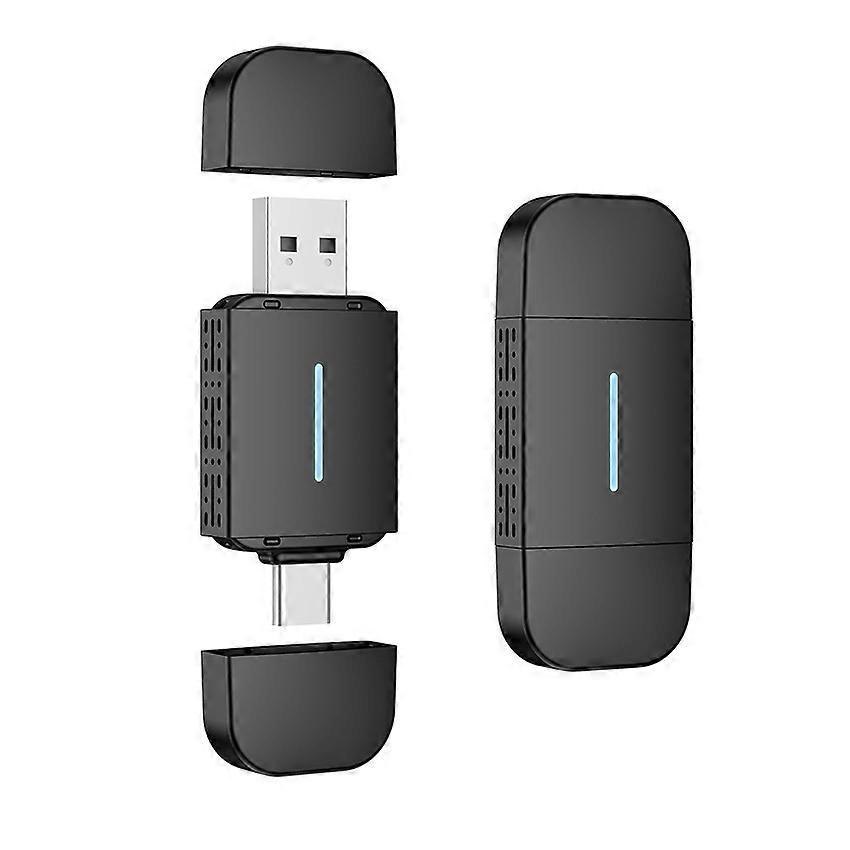 Dual-Port CarPlay Adapter Cable 2-in-1 Wireless Conversion for CarPlay Adapter Auto Conversion Box