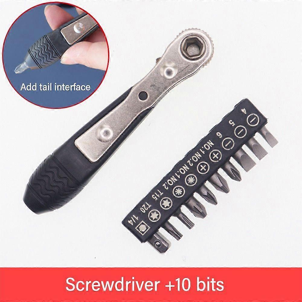 Batch Socket Two-way Screwdriver Turning Right Angle Screwdriver  Narrow Small Space Gap